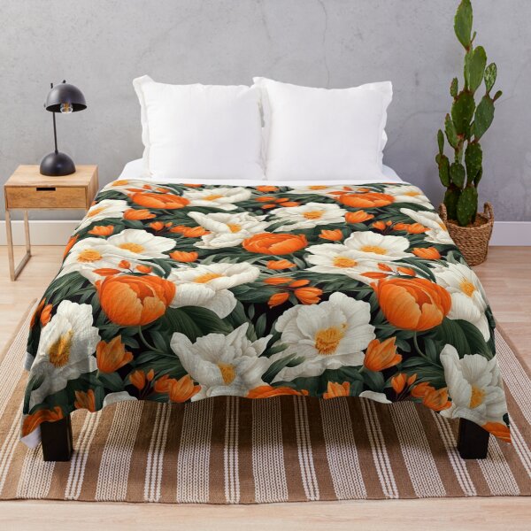 Item preview, Tulip flowers garden orange designed and sold by Alessandro Remo Mazzoni Remotextiles.