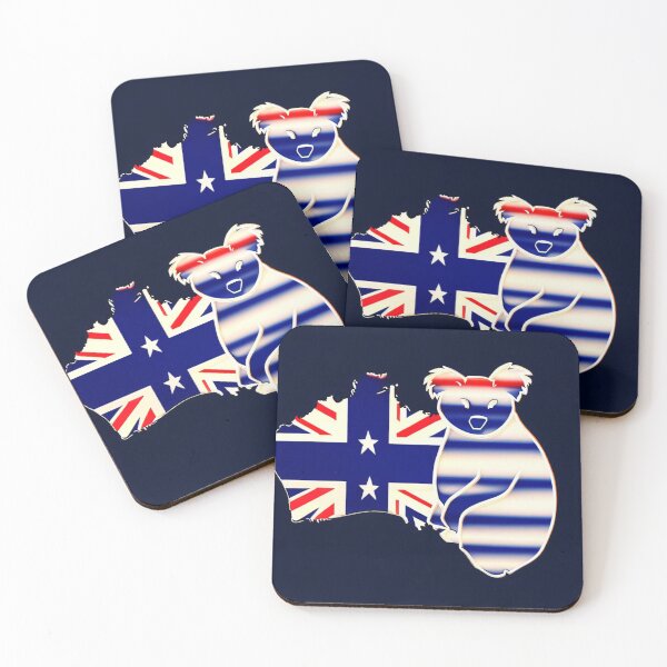 Item preview, Australia, koala, flag designed and sold by KICIART.