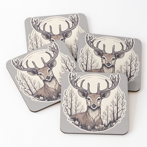 Item preview, Woodland deer designed and sold by Maths-4-Nerds.