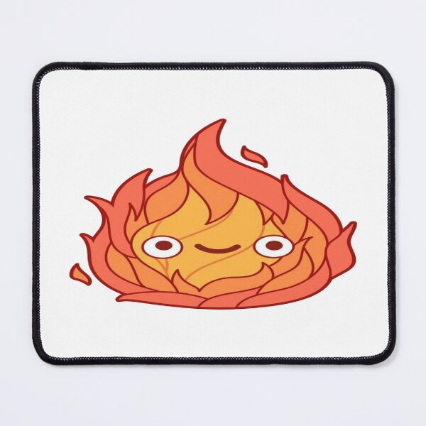 Calcifer Hanging from a Log, Howl's Moving Castle Sticker, Studio Ghibli  Sticker