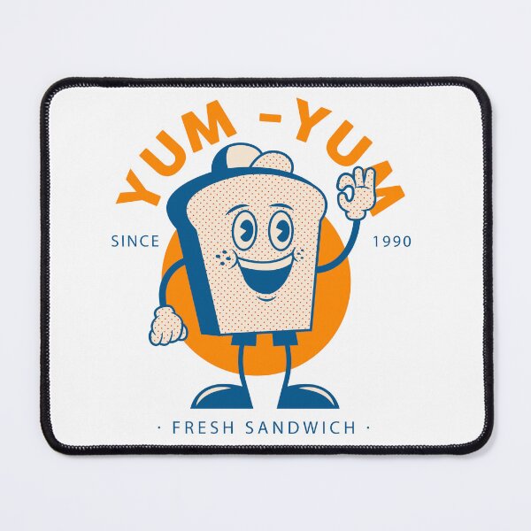 Artikelvorschau, Yum Yum frisches Sandwich Retro Vintage entworfen und verkauft von Arctic frame studio.