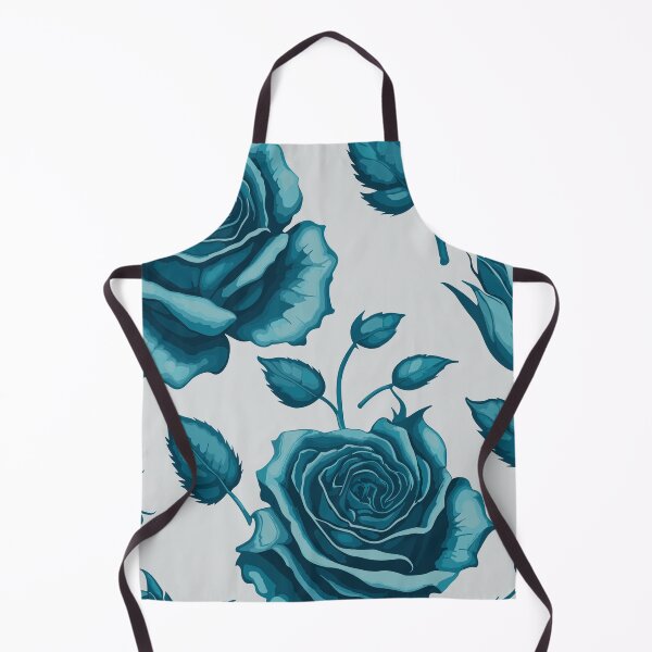 Item preview, Turquoise Blue Roses on Grey  designed and sold by GraphicsClub.