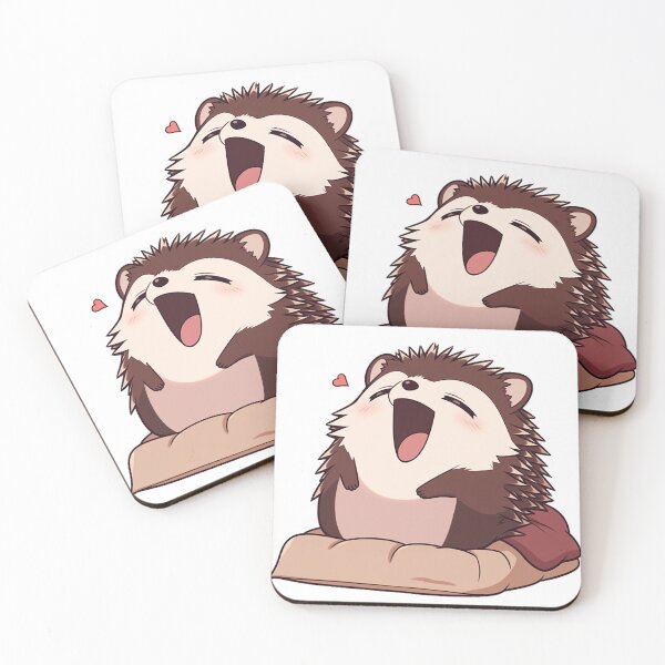 Item preview, Sleepy Hedgehog: Yawning & Cozy in a Mini Blanket designed and sold by PaintbrushPlace.