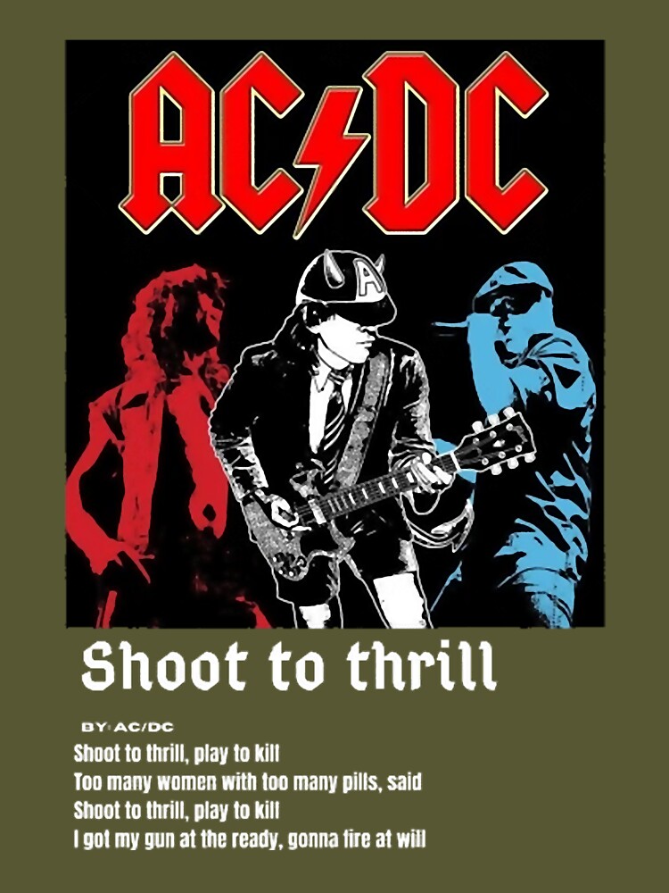 ACDC Electric Guitar Baseball Jersey Shirt