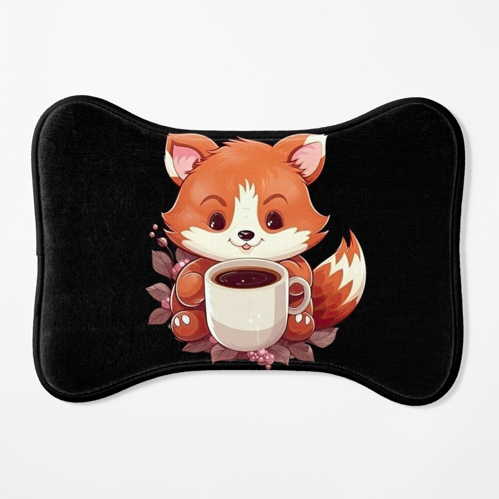 Cute Red Panda Drinking Cup of Black Coffee Sticker for Sale by eyestetix