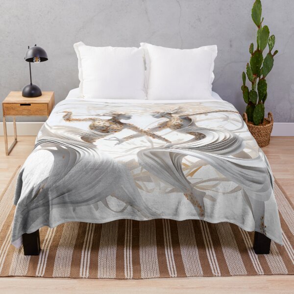Artikelvorschau, White And Gold Abstract Art Dancers entworfen und verkauft von PioneerX1.