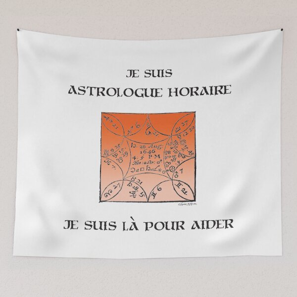 Item preview,  Je suis astrologue horaire. Je suis là pour aider. orange designed and sold by mariahmcmo.