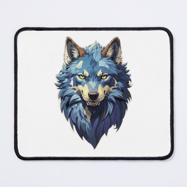 Artikelvorschau, Wolf-Illustration im Vektorstil entworfen und verkauft von NordicBadger.