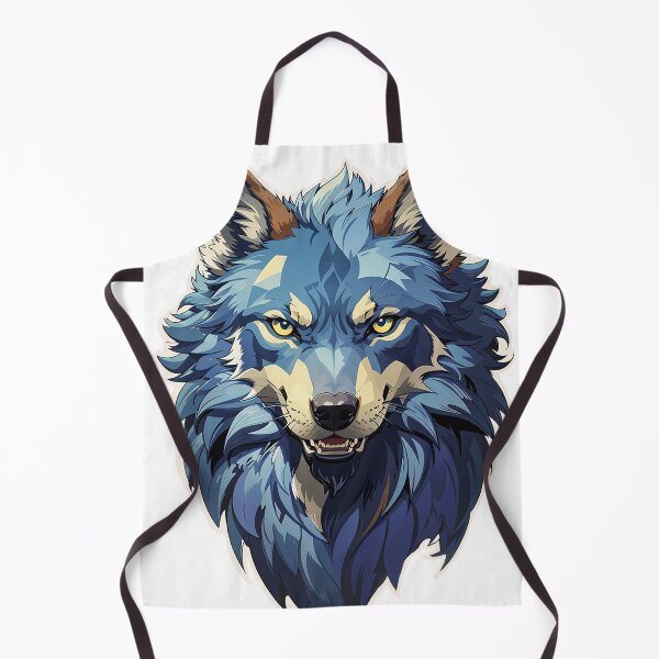 Artikelvorschau, Wolf-Illustration im Vektorstil entworfen und verkauft von NordicBadger.