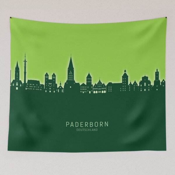 Artikelvorschau, Paderborn Deutschland Skyline entworfen und verkauft von ArtPrints.