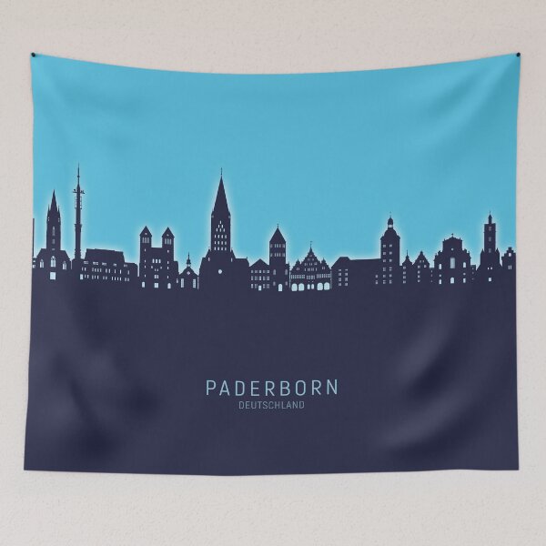 Artikelvorschau, Paderborn Deutschland Skyline entworfen und verkauft von ArtPrints.