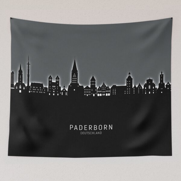 Artikelvorschau, Paderborn Deutschland Skyline entworfen und verkauft von ArtPrints.