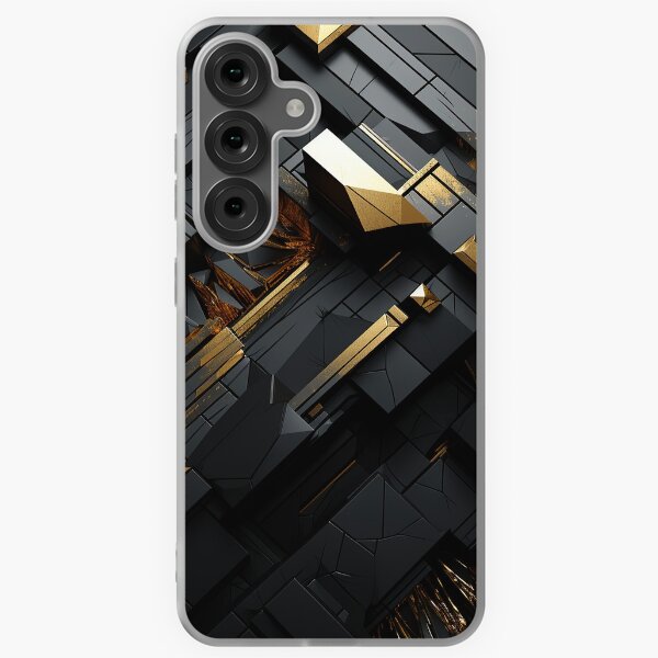 Black and Gold #7 Samsung Galaxy Soft Case