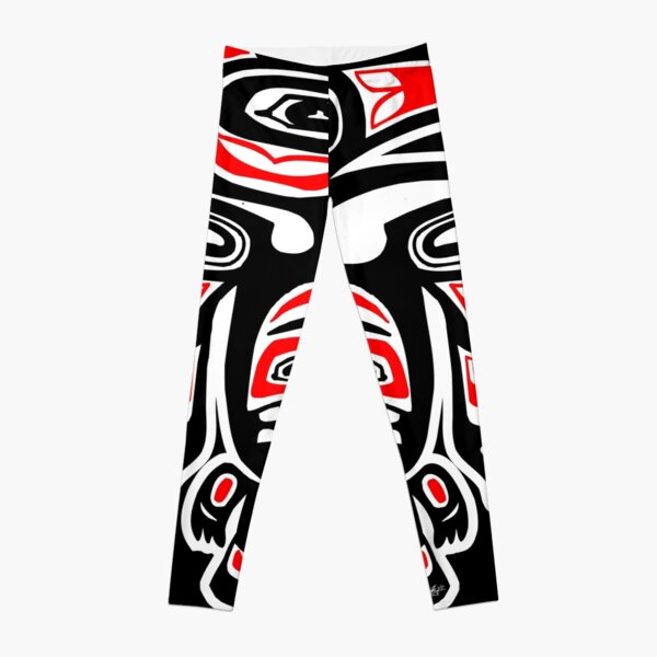 Tribal black and white Leggings by mmartabc