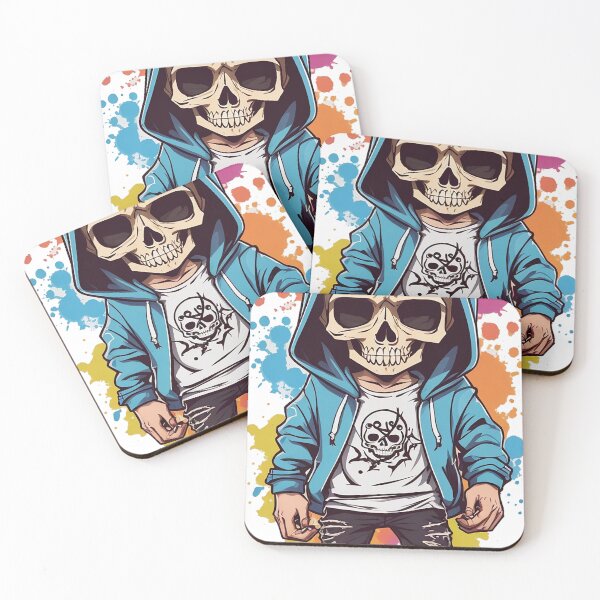 Item preview, Colorful Skull designed and sold by erziasyamitta.