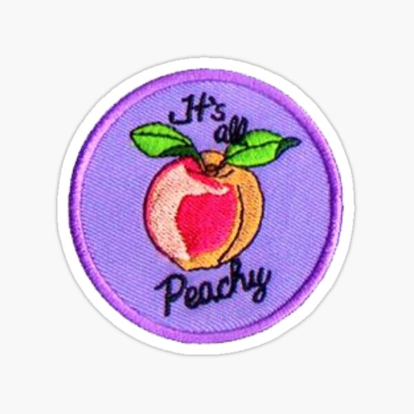 Its all Peachy Patch Sticker