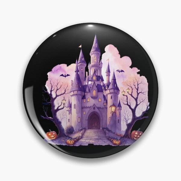 Artikelvorschau, Spukschloss Halloween Pastell entworfen und verkauft von pixclipart.