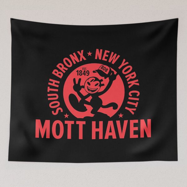 Item preview, Mott Haven Bronx NYC - Red Comic Style designed and sold by Boogosh.