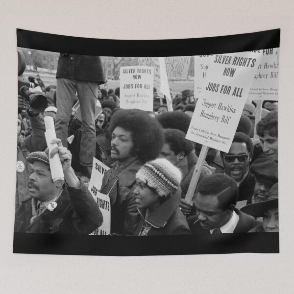 Item preview, Jesse Jackson participating in a rally, January 15, 1975  designed and sold by sourceoflife.