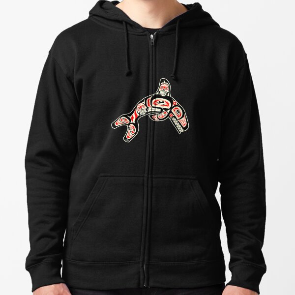 Alaskan Orca Zipped Hoodie