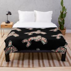 Alaskischer Orca Fleecedecke