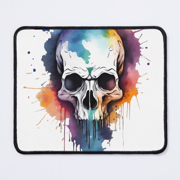 Item preview, Skull in Haunting Hues designed and sold by CraftingCroco.