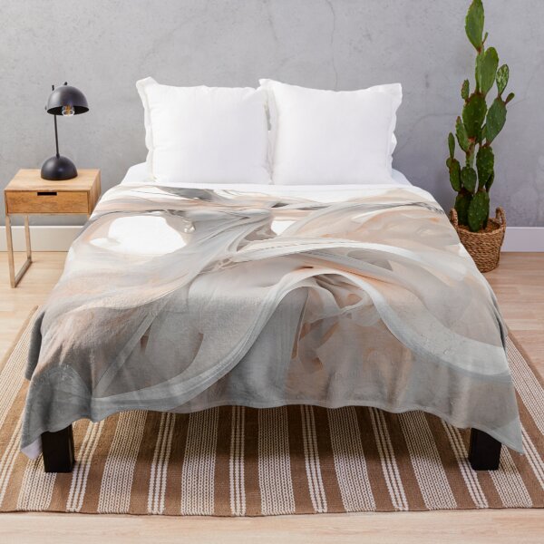 Artikelvorschau, White And Gold Abstract Art Dancer entworfen und verkauft von PioneerX1.