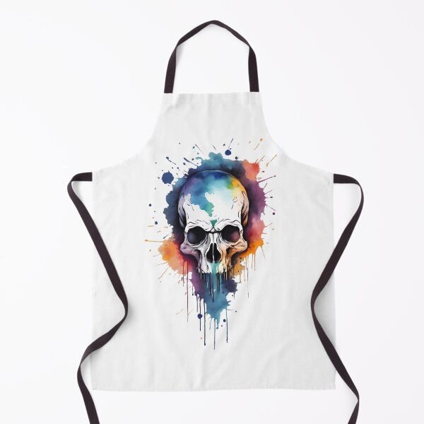 Item preview, Skull in Haunting Hues designed and sold by CraftingCroco.