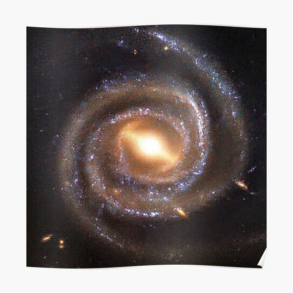 #Astronomy: #Megamaser #barred spiral #Galaxy named UGC 6093, Cosmology, AstroPhysics, Universe Poster
