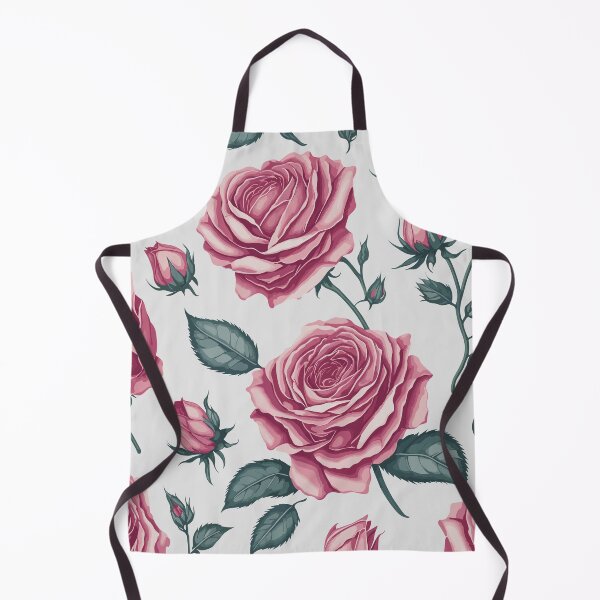 Item preview, Pink Rose Floral Pattern on Light Grey designed and sold by GraphicsClub.