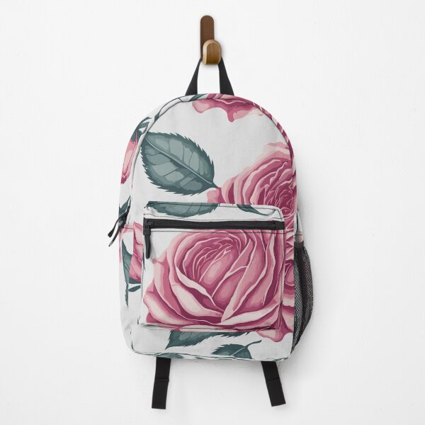 Item preview, Pink Rose Floral Pattern on Light Grey designed and sold by GraphicsClub.