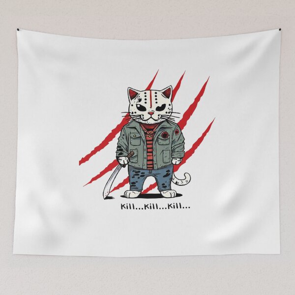 Item preview, Friday the 13th Cat designed and sold by Dopedguru.