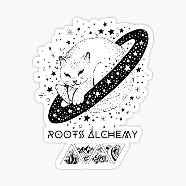 Alchemy elements cat Sticker