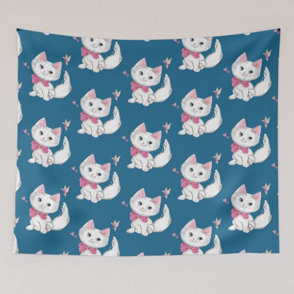 Item preview, el gato cute cat pink bow hearts   designed and sold by revuong.