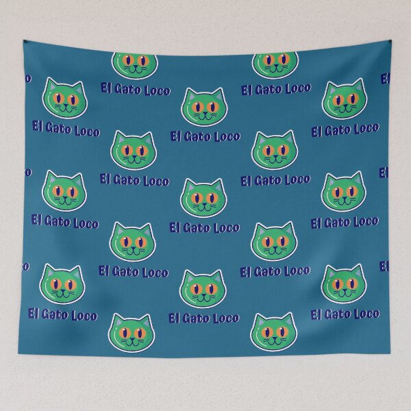 Item preview, El Gato Loco  Cat Art Design   designed and sold by revuong.