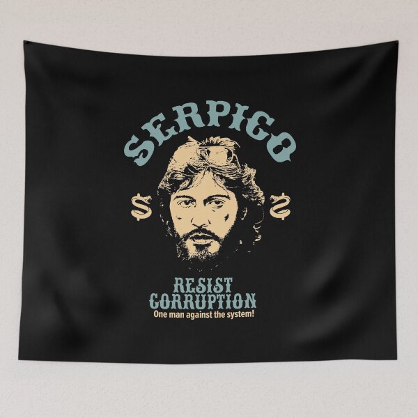 Item preview, Serpico - Defying Corruption - Vintage Al Pacino T-Shirt Design designed and sold by Boogosh.