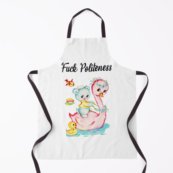 Item preview, Fuck politeness, cute vintage animals  designed and sold by Spooky Witch Dream.