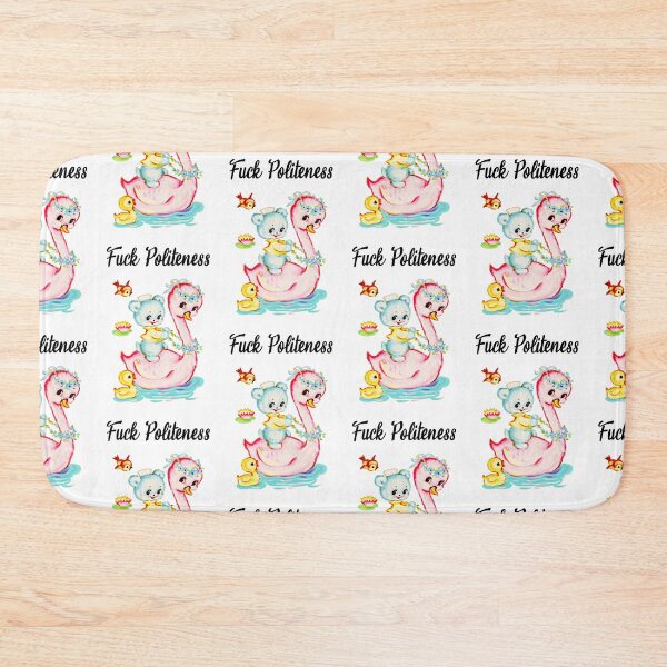 Item preview, Fuck politeness, cute vintage animals  designed and sold by Spooky Witch Dream.