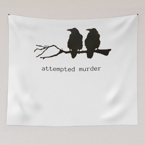 Item preview, Attempted Murder Funny Crow Bird Classic designed and sold by almirontish.