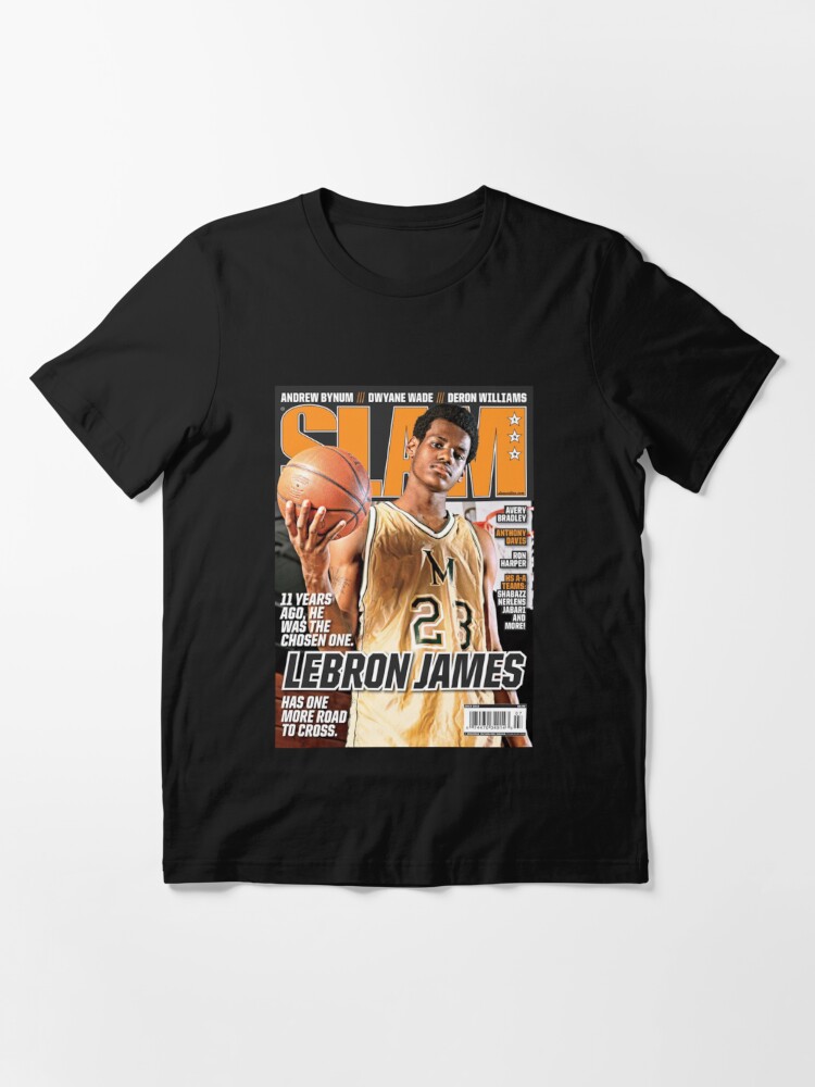Slam Magazine Issue 93 Lebron James Popular Basketball Magazine Grunge Look T  Shirt