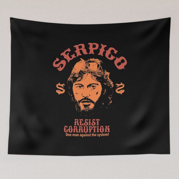 Item preview, Serpico - Defying Corruption - Vintage Al Pacino T-Shirt Design designed and sold by Boogosh.