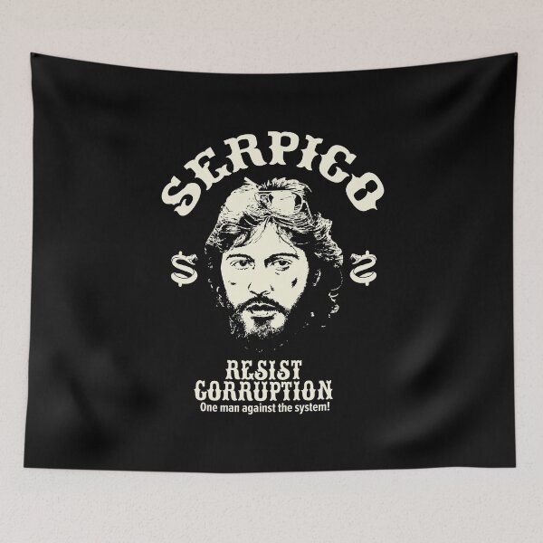 Item preview, Serpico - Defying Corruption - Vintage Al Pacino T-Shirt Design designed and sold by Boogosh.