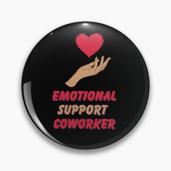 Emotional Support Coworker Butterfly Pin | Redbubble