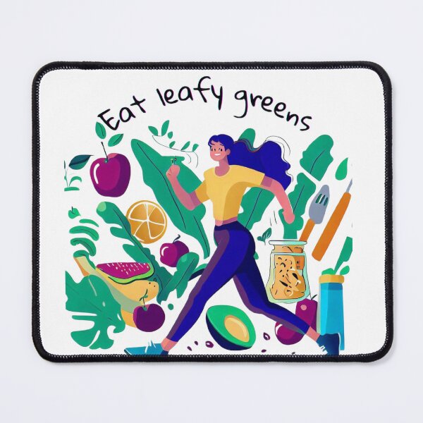 Item preview, #eatleafygreens, designed and sold by KICIART.