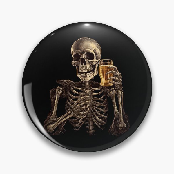 Item preview, Feliz Halloween Cerveza Borracho Calavera designed and sold by EnigmaStitcher.