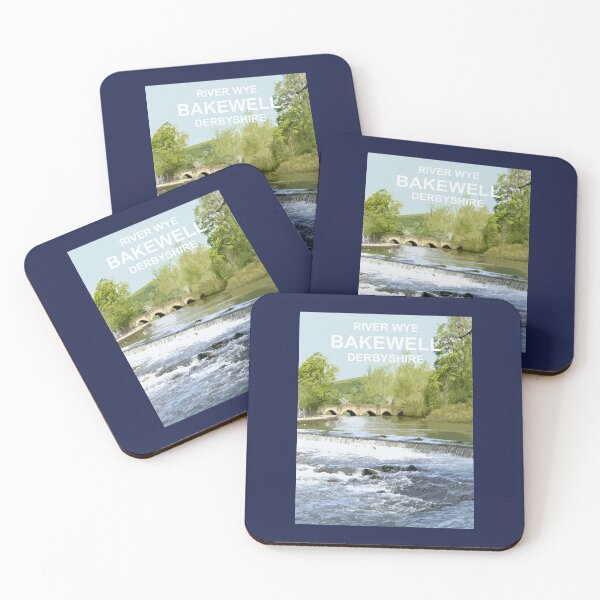 Item preview, Bakewell Derbyshire Peak District. River Wye. Travel location poster designed and sold by BarbaraGlebska.