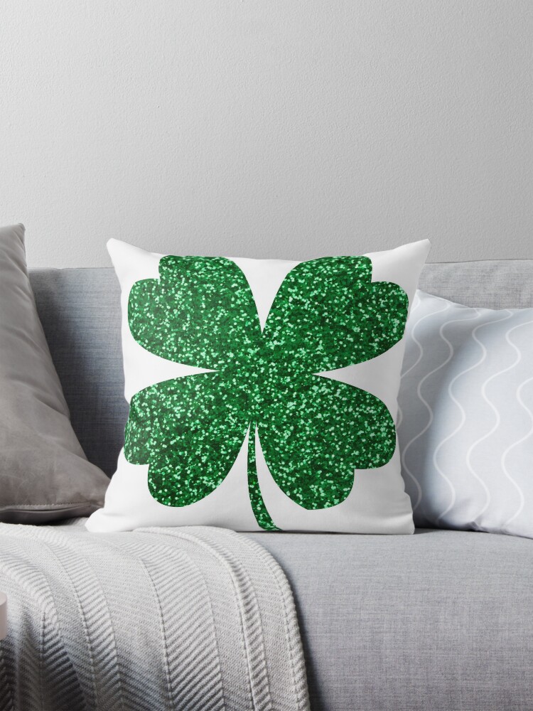 St Patricks Shamrock online Leaf Clover Decorative Pillow