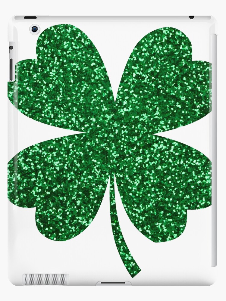 Shamrock, Green, Irish, St Patricks, Shamrock. clover. four leaf clover, 4  leaf clover, lucky charm, lucky clover, love | iPad Case & Skin