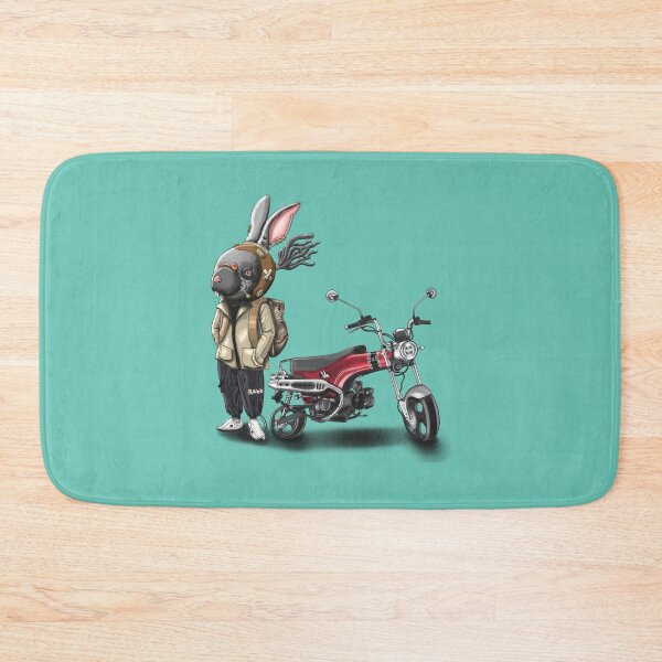 Item preview, Rabbit motorcycle travel cartoon  designed and sold by Coyoyo.