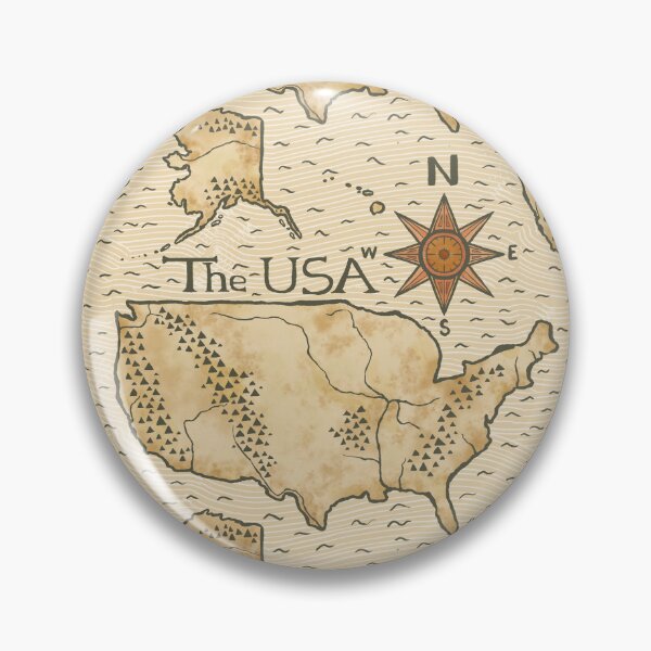 Item preview, Vintage Map of the USA designed and sold by rnmarts.